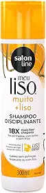Salon Line, Shampoo, Meu Liso, Muito + Liso, Vegano - Cabelos Lisos, 300 ml