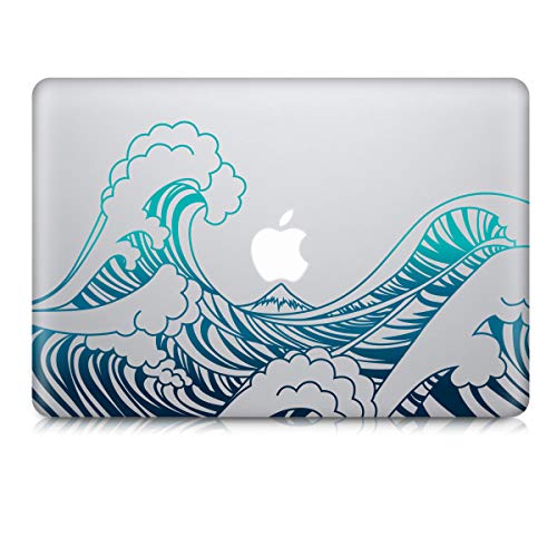 Kwmobile Pegatina Sticker diseño Olas Apple MacBook