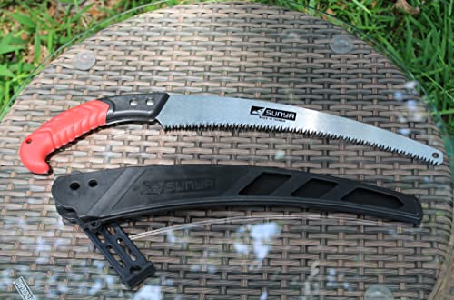 Image of SUNYA Pruning Hand Saw Gardening Tools Pruner | Hand Tools for Remove Unwanted Branches in Your Garden, Hand-Powered Outdoors Gardening - non foldable. Replaceable blades