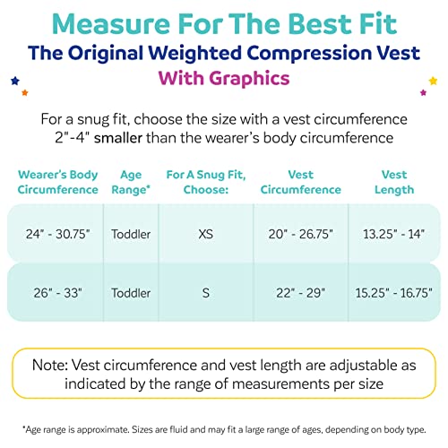 Fun And Function - Peace Sign Weighted Compression Vest For Kids & Adults - Calming Weighted Vest For Kids With Sensory Issues - Compression & Kids Weighted Vest - Toddlers, Kids, Teens & Adult Sizes #TOP4