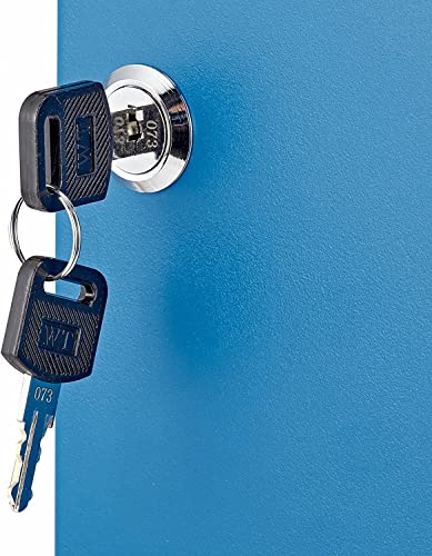 Mcb 48 Key Cabinet Steel Security Key Organizer Wall Mount Lock Box With Key Lock (Blue) #TOP5
