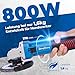 DongCheng Winkelschleifer 800W, Scheiben-Ø: 125 mm, 11,800min-1,Schnellverschlu... Zusatzgriff, inkl. 2 Schleif-, 2 Fächer- und 2 Trennscheiben für Polieren, Schleifen und Schneiden