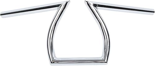 Miniatura 5 de TCMT Manillar de arrastre cromado para todas las motocicletas de 1 pulgada Z Bar Honda, Yamaha, Suzuki, Kawasaki, Triumph, BSA, Indian Victory