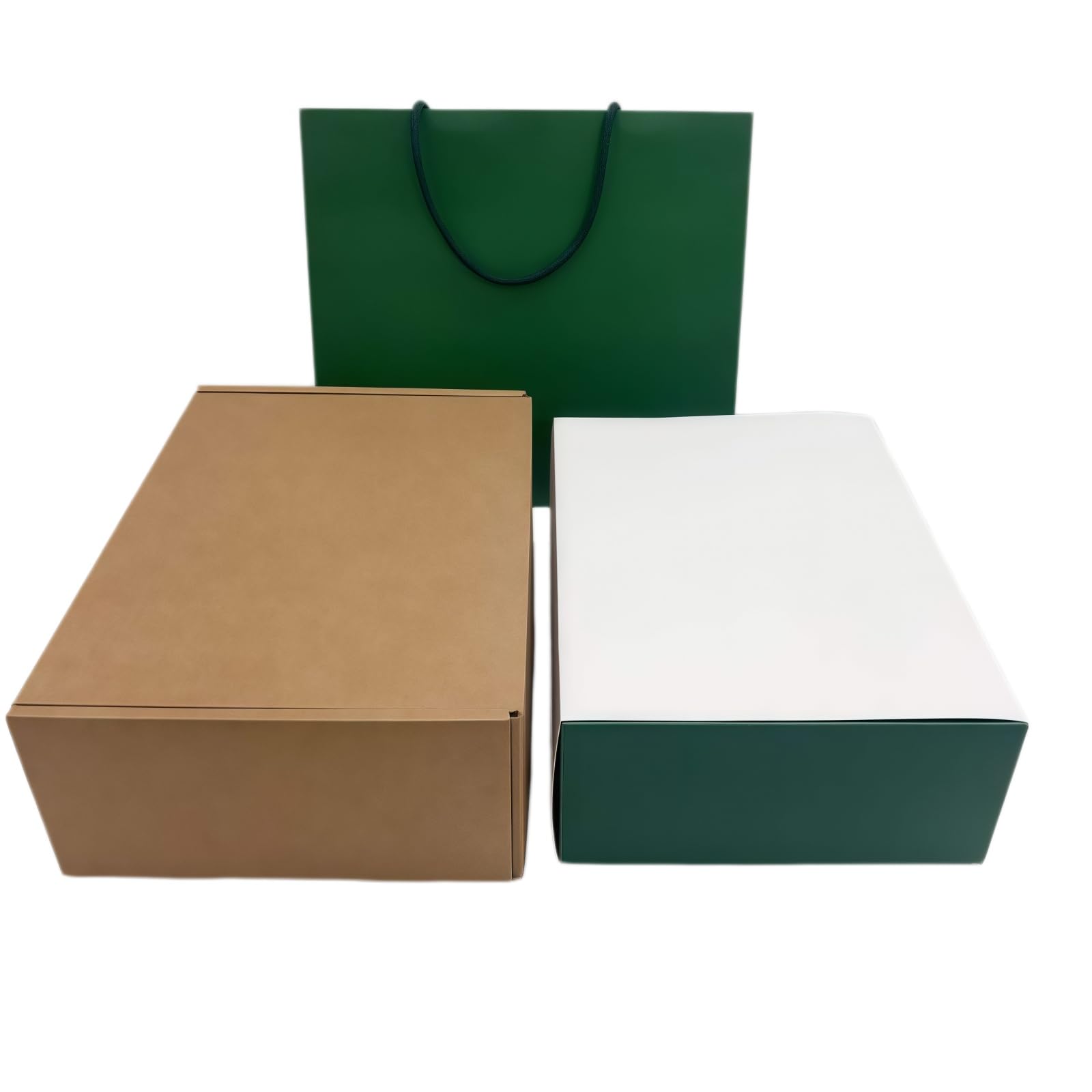 Set Caja Display Reloj Verde Oscuro Gran Compartimento Estuche Almacenamiento Laca Madera Cierre Metal Cojín Set para Rolex Box