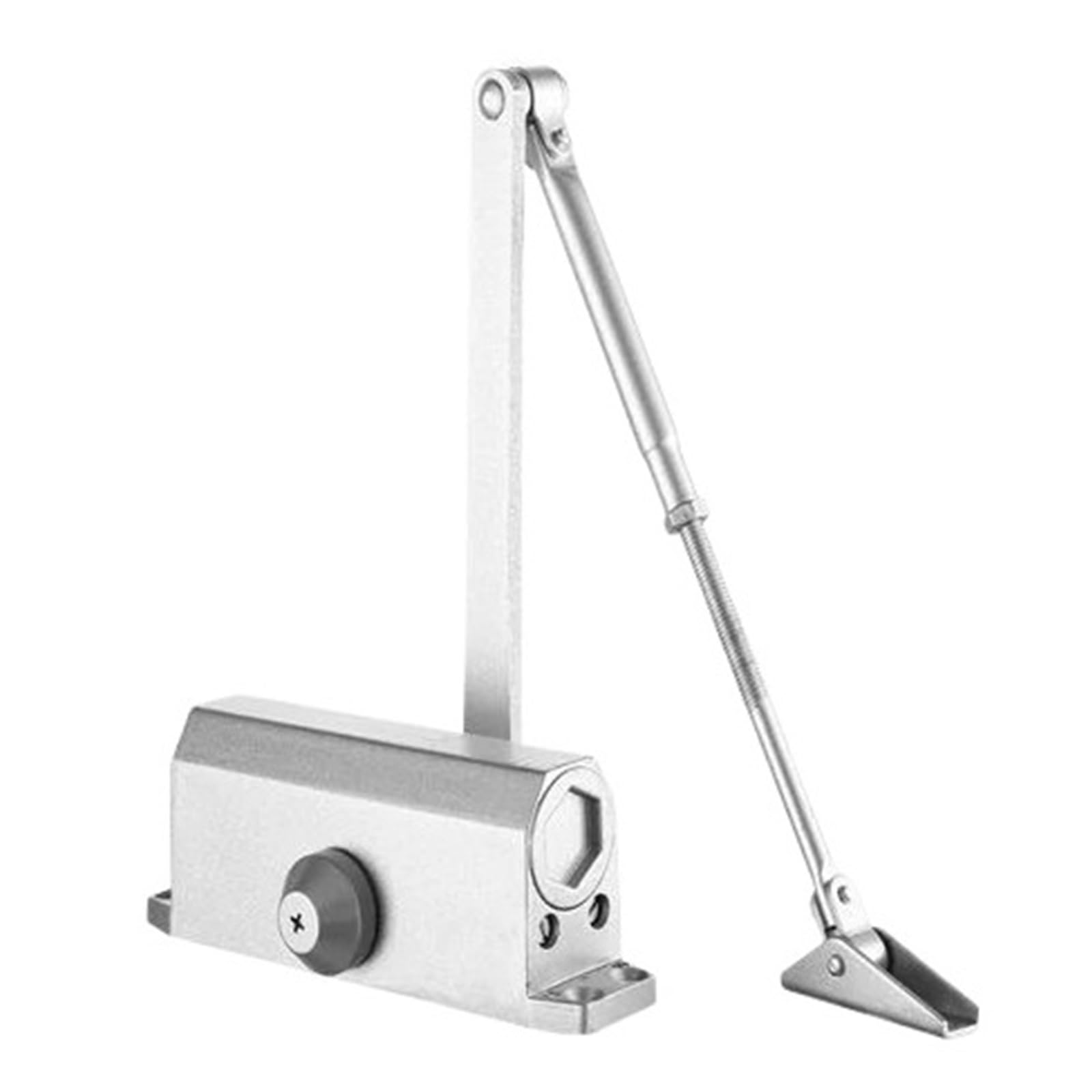 SWENEEN For 25 To 105Kg Automatic Door Closer Spring Hydraulic Buffer Adjustable Door Stopper Speed Mute Closing Easy For Home Commercial Use (M),M