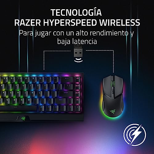 Cobra Pro - Mouse da gioco wireless personalizzabile Chroma RGB (10 controlli personalizzabili, illuminazione cromatica a 11 zone, sensore ottico Focus Pro 30K, HyperSpeed Wireless) Nero - Mouse gaming - Immagine 7