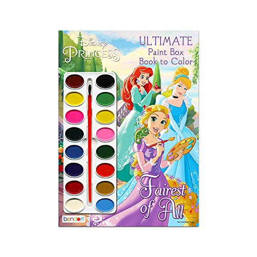 Paint With Water Super Set For Girls Kids Toddlers - Bundle Includes 3 Deluxe Paint Books With Paint Brushes (Featuring Disney Princess, Tangled And Moana) #TOP1