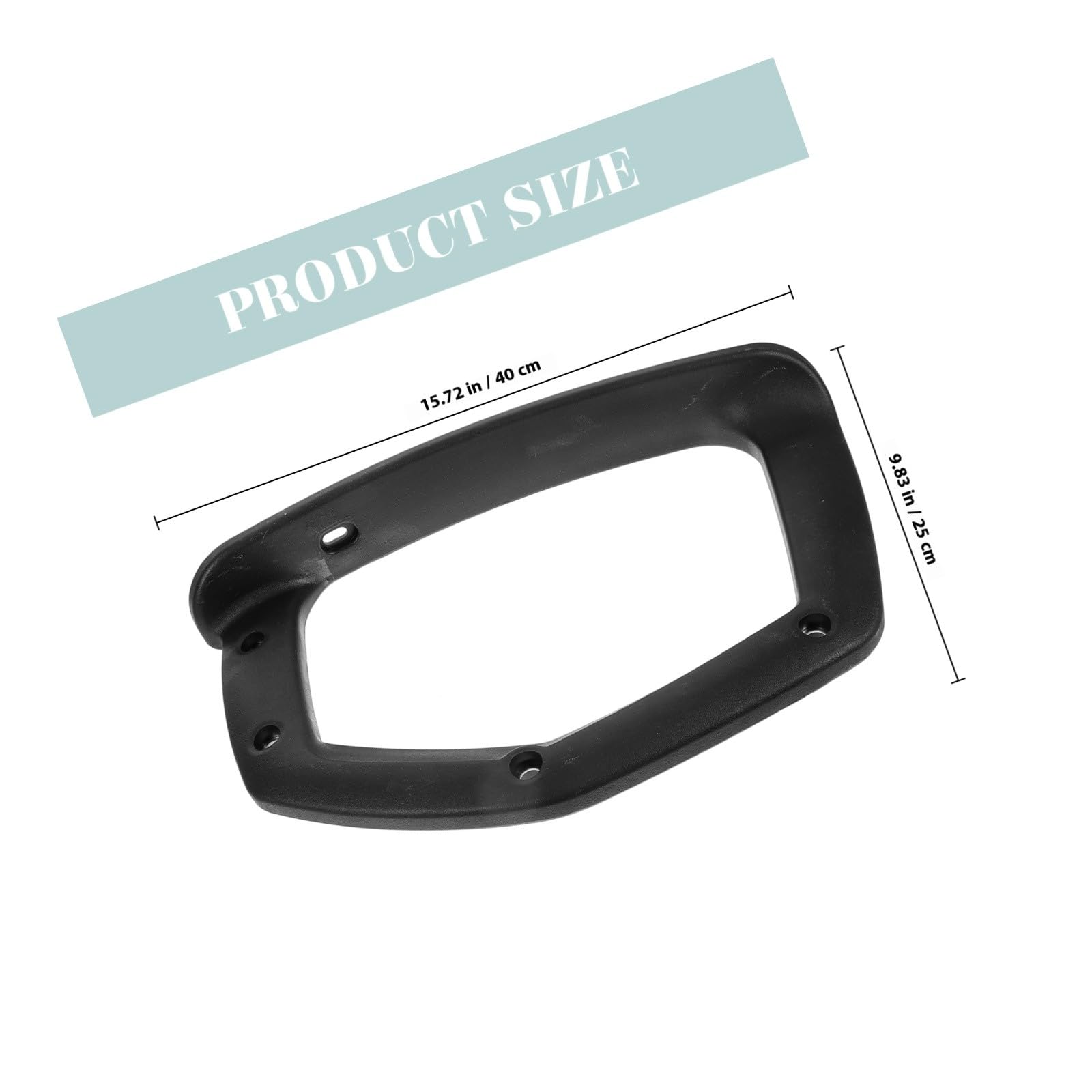 2pezzi Braccioli per Sedia da Gioco e Ufficio in Plastica Pp Elasticizzati, Ricambio Ergonomico per Poltrona Gaming Nero, Accessori per Anziani e Donne Incinte