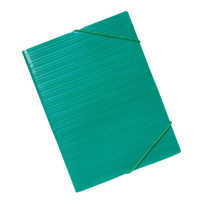 Factis Green Rubber Folder, A4, Opaque Plastic, Model 12CGV