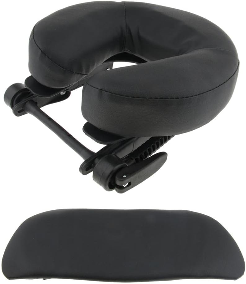Hellery Pack of 3, Massage Bed Headrest Adjustable & Cradle Rest