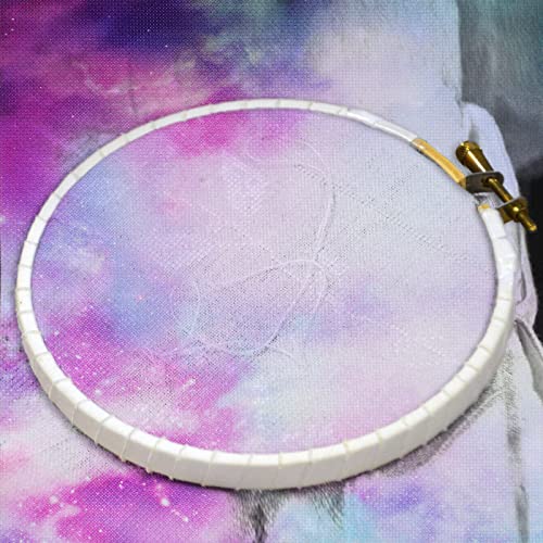 6 Pieces Cross Embroidery Fabric 14 Count Aida Cloth 11.81 X 17.72 Inch Cross Aida Star Sky Printed Patterns Cross Cloth Embroidery Cloth For Diy Art Craft Handwork #TOP5