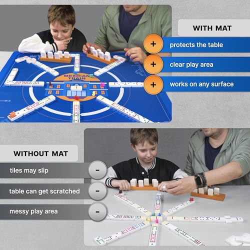 Mexican Train Dominoes Jumbo Set Double 12 miniatura 7