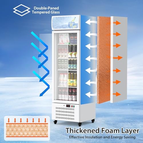 Image of DEALHOUSE Commercial Merchandiser Refrigerator, 11.3 Cu.Ft