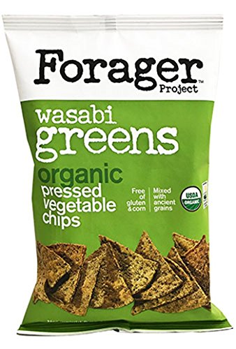 Forager Glueten Free Corn Free Organic Vegetable Chips 5oz (Wasabi Green) - Pack of 12