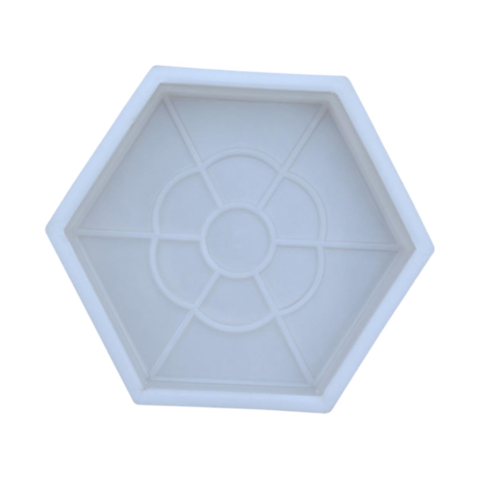 MYCENSE Hexagon Paving Color Brick Reusable Sturdy Stepping Stone Paver Tool for Garden Patio Stepping Stones Floor Tile