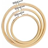 サムコス 刺繍枠 10cm/13cm/16cm 円形 3個セット 刺しゅう枠 クロスステッチツール 竹製 刺繍枠 ツール 手芸用品