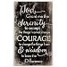 P. Graham Dunn Serenity Prayer Black and White Distressed 24 x 14 Wood Pallet Wall Art Sign Plaque