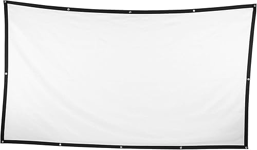 Pantalla de proyección, pantalla de cine para exteriores de 120 pulgadas, plegable, antiarrugas, pantalla de películas 169 HD, cortina portátil para