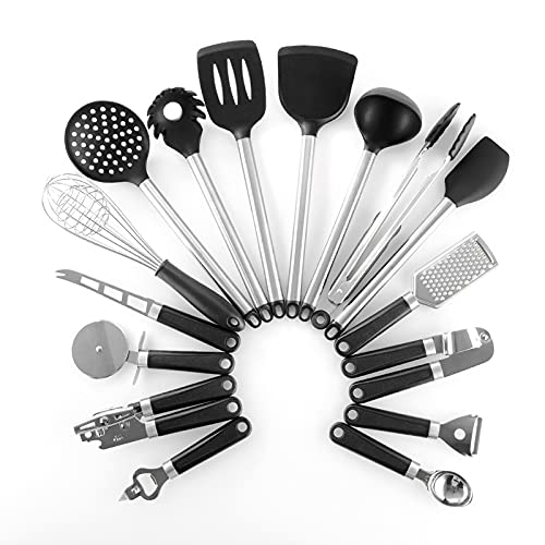 Ustensiles de cuisine 16pcs résistant à la chaleur avec revêtement antiadhésif durable