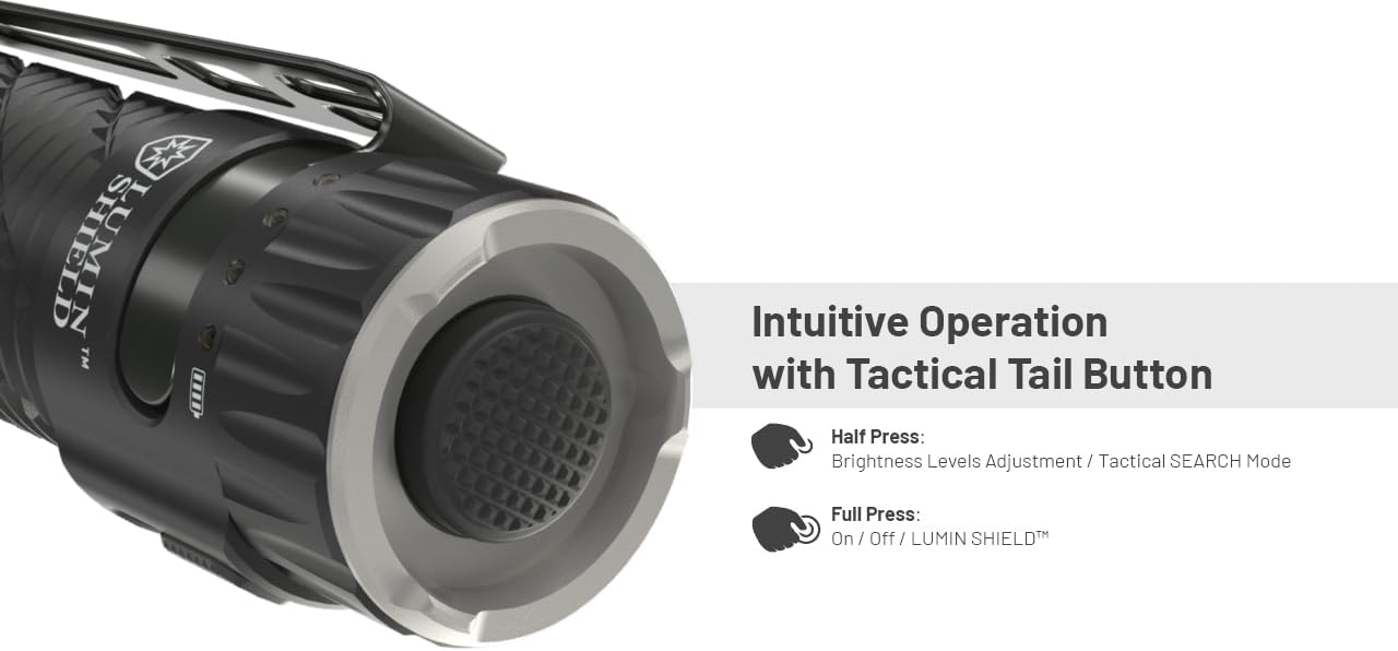 Nitecore EDC35 Tactical Tail Button Operation
