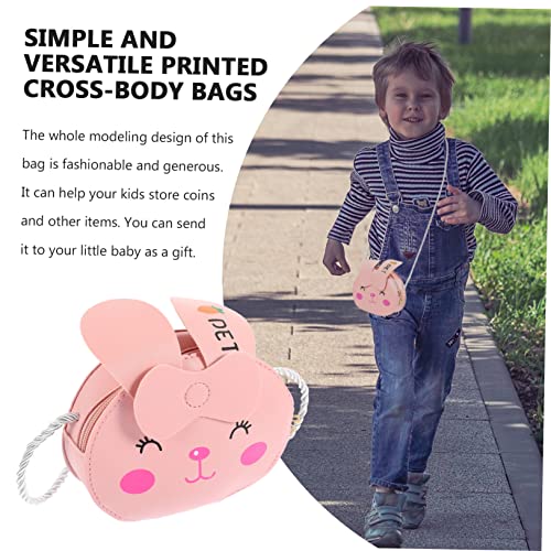 Garneck Cute PU Leather Cartoon Single Shoulder Bag for Boys and Durable Wear Resistant Mini Crossbody Pouch for Outdoor Storage and Daily Use4