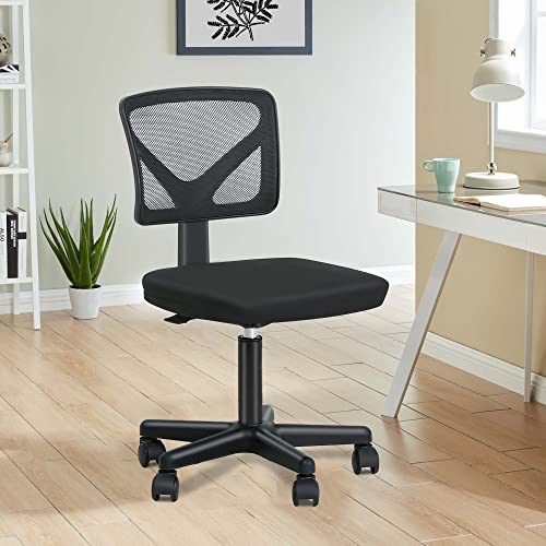 Bestmassage Executive Rolling Swivel Ergonomic Computer Flip Up Arms Lumbar Support Task Mesh Heavy Duty Metal Base Desk Chairs,Black #TOP5