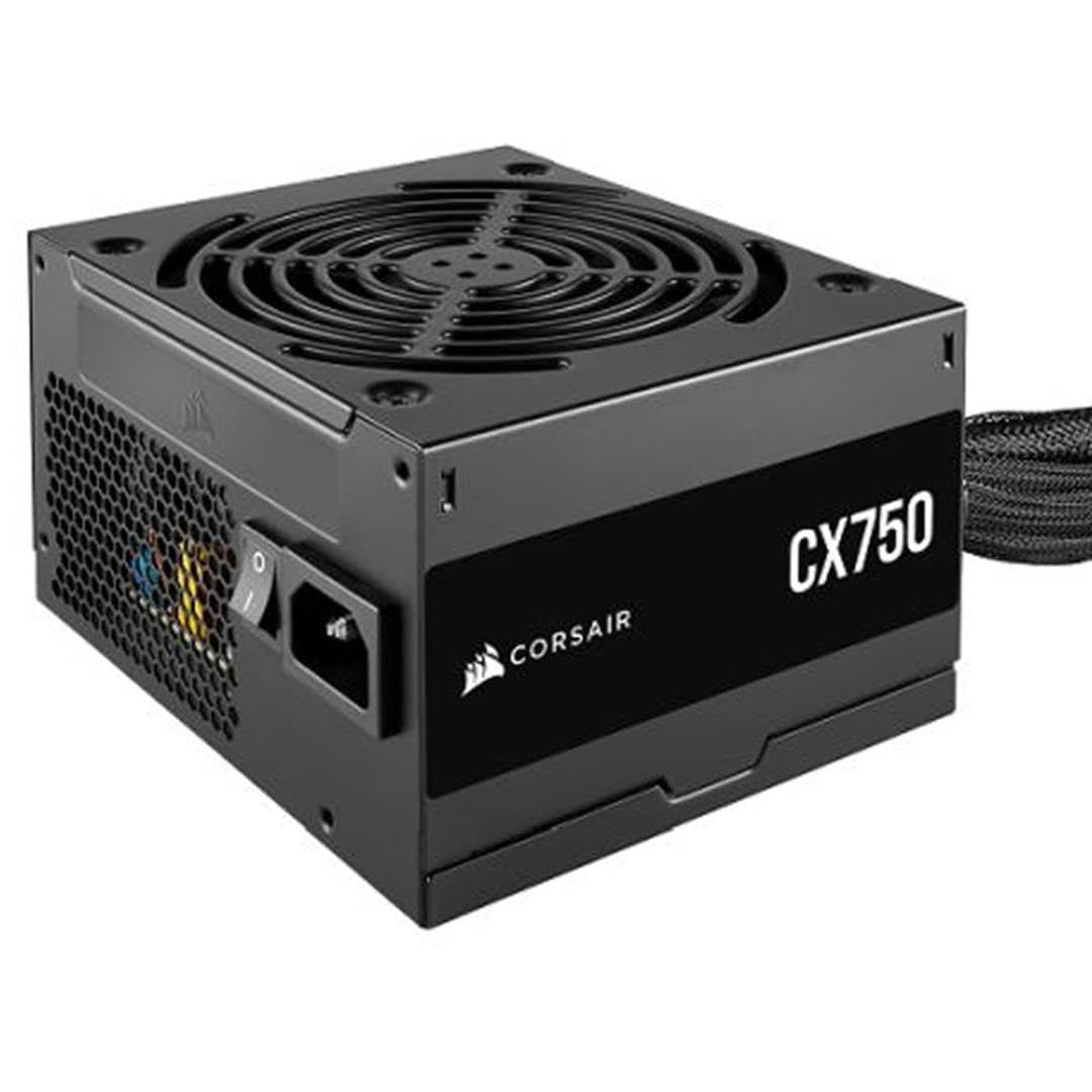 Corsair CX750 80 Plus Bronzo non Modulare a basso rumore ATX 750 W Alimentatore - Regno Unito - Nero