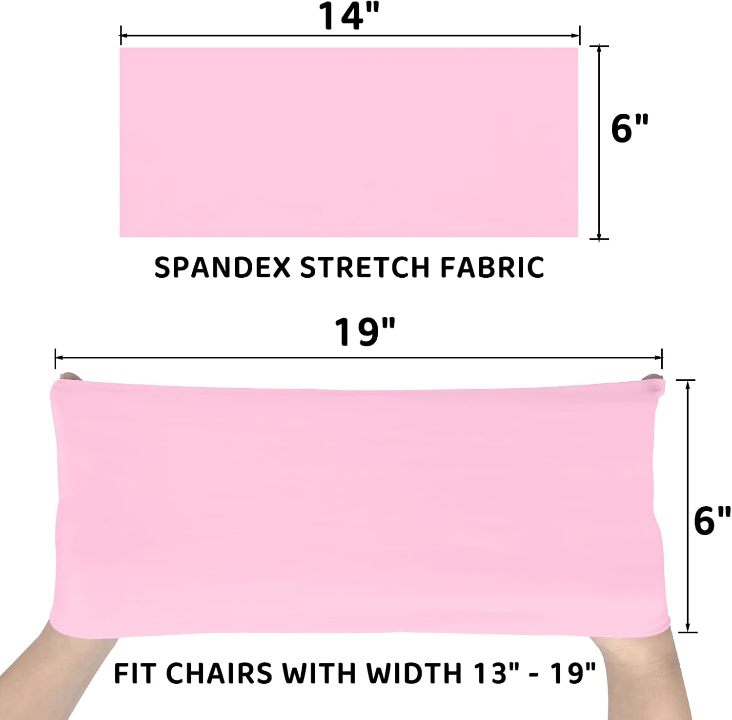 Sequin Chair Sashes with Buckles, Pack of 100 Stretchy Spandex Chair Bands One Side Sequin Bow for Wedding Party Banquet Reception Decoration (Pink)