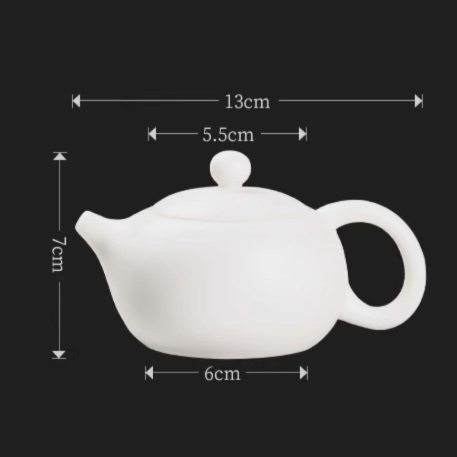 Tetera Té De Flores Tetera De Porcelana 160 Ml, Cerámica Gongfu Con Filtro Resistente Al Calor