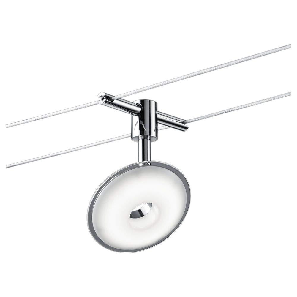 Trio Pilatus - Sistema di illuminazione per interni a 5 luci, 3,8 W, acrilico bianco, colore cromato