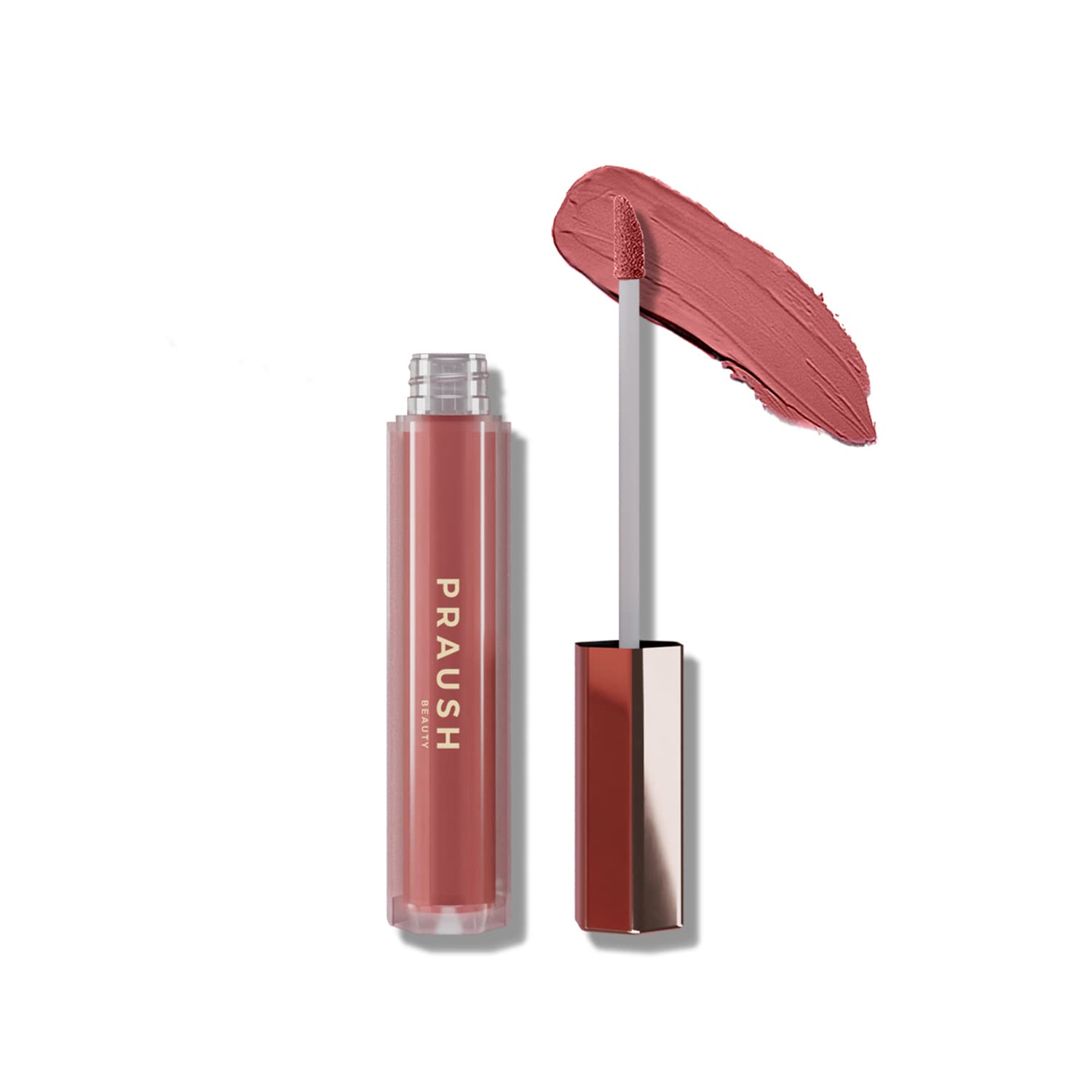 PRAUSH (Formerly Plume) Luxe Matte Liquid Lipstick Super Hydrating and Long Lasting, Kinda Famous