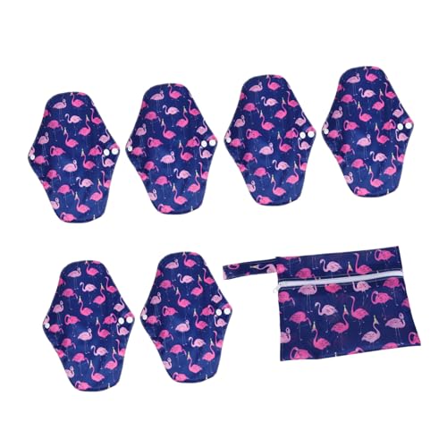 Milisten Compresas Menstruales Reutilizables Bambú Activado Absorción Alta con Bolsa para Flujo y Abundante Cómodo y Ecológico para Mujer