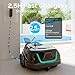 WYBOT Cordless Robotic Pool Cleaner, Automatic Pool Vacuum with 120 Mins, Double Filters, LED Indicator, 2.5h Charging, Ideal for Above Ground Flat Pools (Black Green)