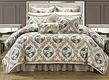 Chic Home 9 Piece Romeo and Juliet Decorator Upholstery Comforter Set with Pillows Ensemble, King, Beige