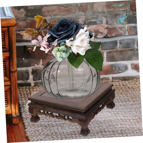 Socle de bois pour vase évitant les chutes et rayures - 6
