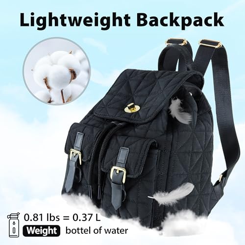 Image of REVOTRA Small Backpack for Women, Mini Puffer Purse with Anti-theft Pocket, Small Waterproof Purse with Magnetic Closure & Multi-Pocket, Lightweight Quilted Daypack for Work, Travel, School