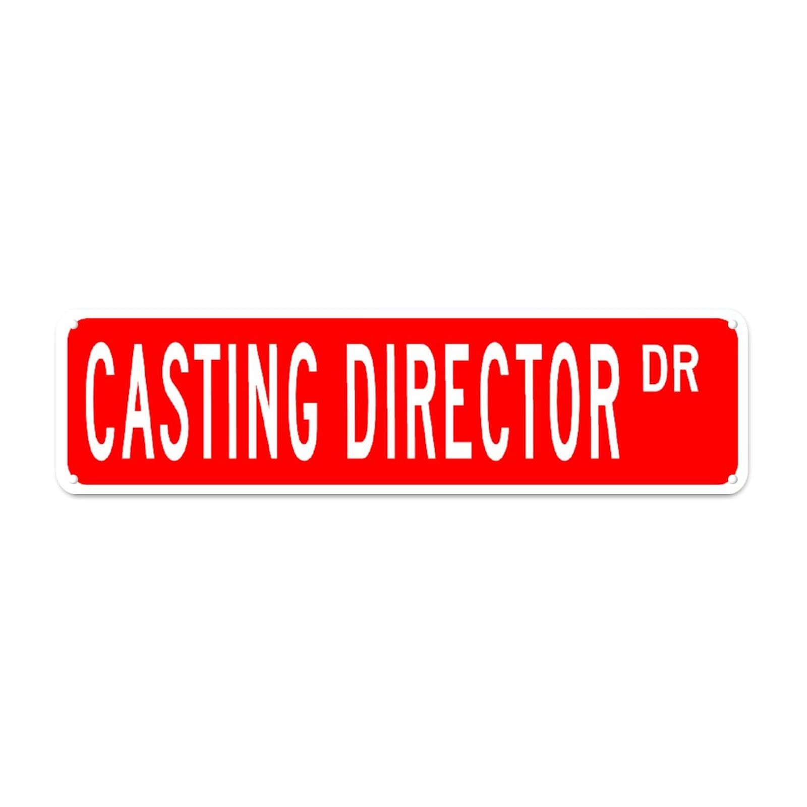 Casting Director DR Retro Tin Signs Aluminum Metal Sign Plaque for Home Bedroom Garden Wall Living Room Outdoor Pub Club Decor 4x16 Inch