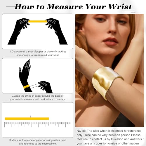 18K Gold Plated Wide Chunky Gold Cuff Bracelets for Women Chunky Bangle Bracelets Waterdrop Oval Irregular Trendy Wrist Wrap Bracelets Open Minimalist Thick Gold Wrist Cuff Bracelets4