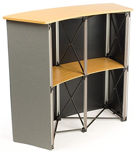 image for Displays2go Portable Trade Show Counter, Sets Up in Minutes, Includes 