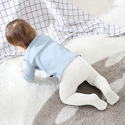 Zando Cable Knit Baby Tights 3-6 Months Girl Warm Baby Girl Tights Solid Color Baby Stockings For Baby Girl Footed Winter Tights For Baby Girl Winter Clothes A White 0-6 3-6 #TOP5