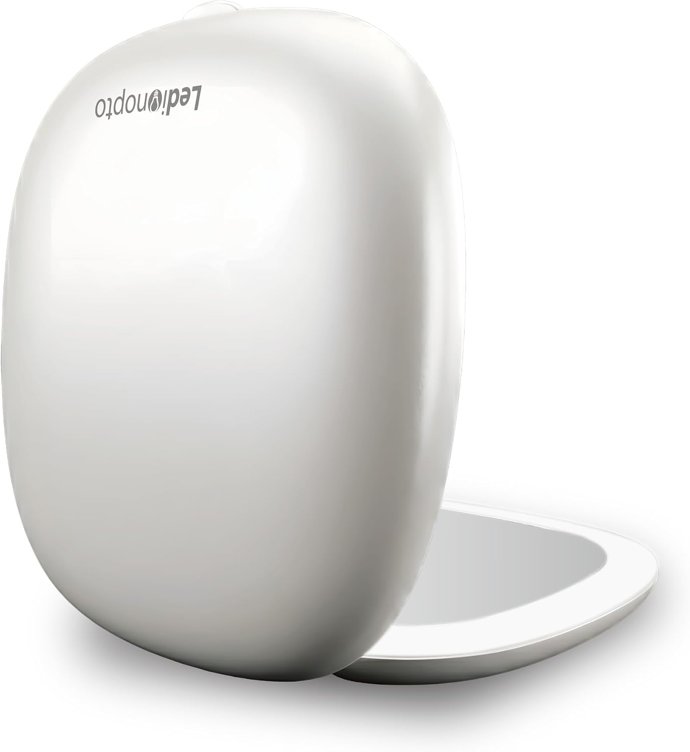 Lighted Travel Makeup Mirror, Rechargeable with 10x Magnifying