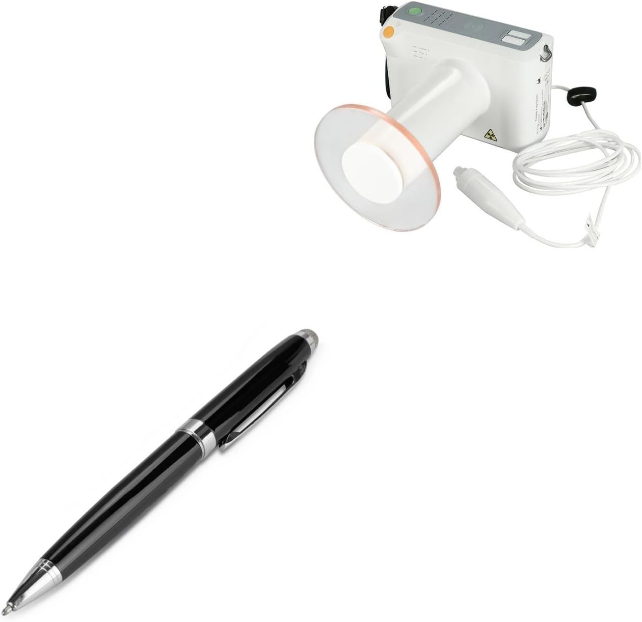 BoxWave Stylus Pen Compatible with Iray Portable X-Ray Unit (7 in) - EverTouch Meritus Capacitive Styra, Capacitive Stylus with Rollerball Pen - Jet Black