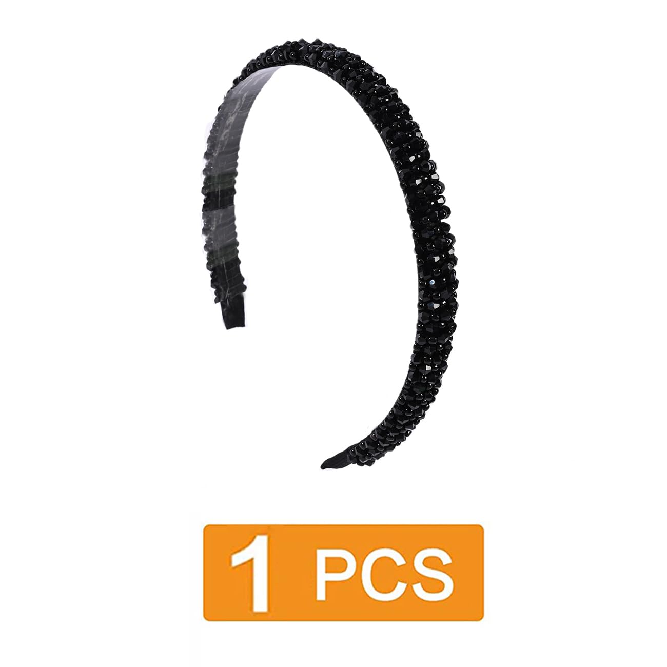 Black Hair Band Diamond Headbands Women Bling Handmade Crystal Hair Hoops Fashion Hairband for Daily 3015 - Image 2