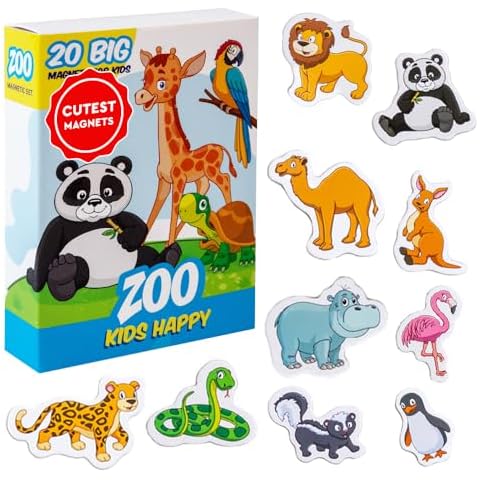 magdum Fridge Magnets For Toddlers 20 ZOO Kids Fridge Magnets Cover