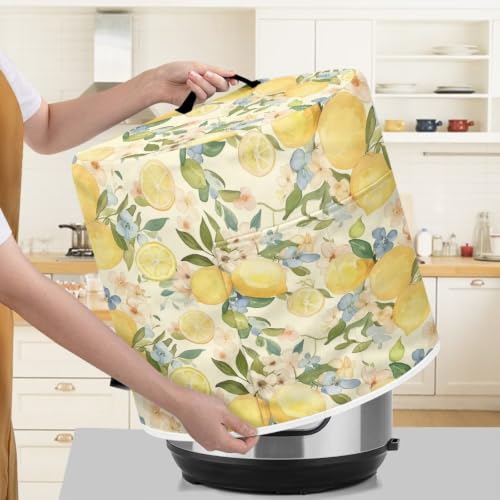 Image of Retro Lemon Air Fryer Cover Kitchen Appliance Dust Cover