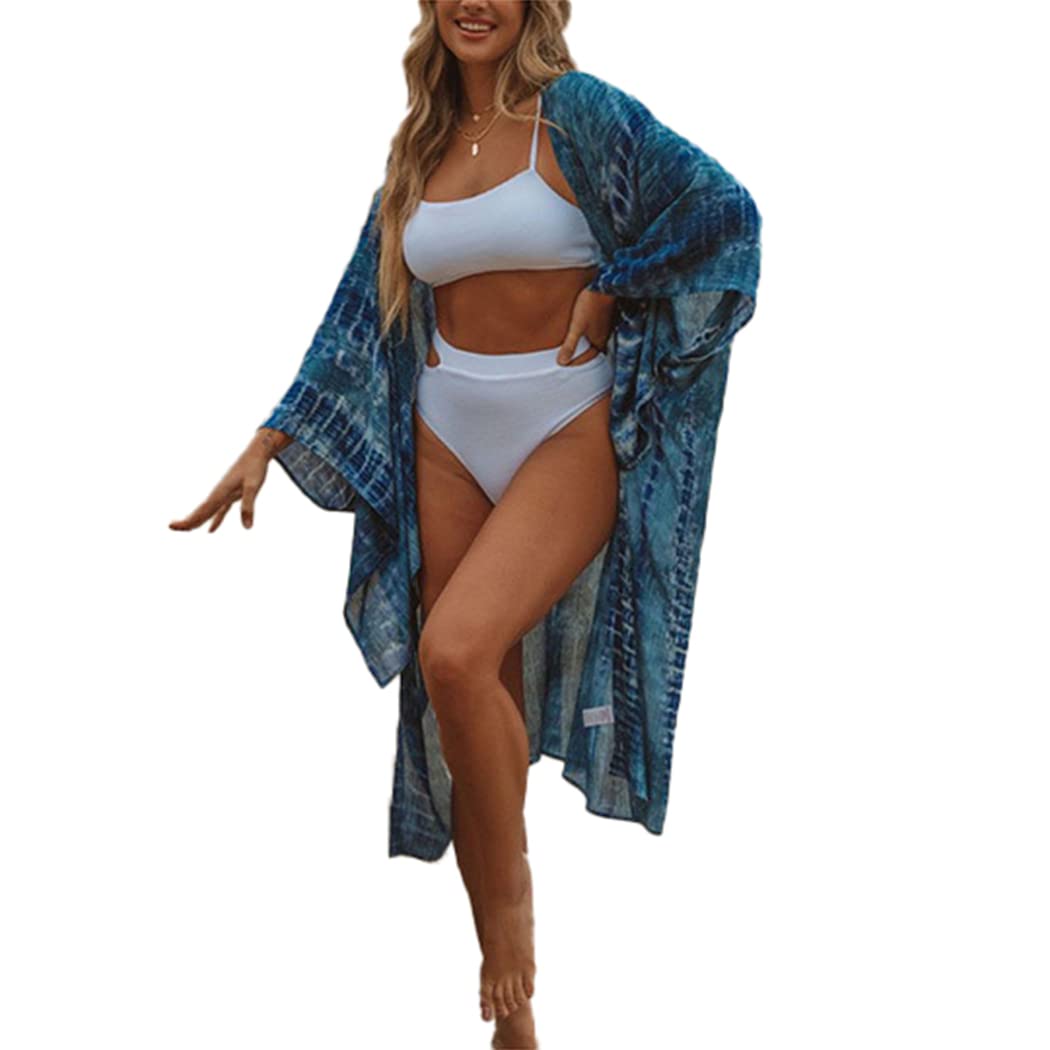 CYGE Boho Kimono pour Femmes Cardigans Boho Kimono Robe Femmes Coverups Beach Cover Up Maillots De Bain Taille Libre