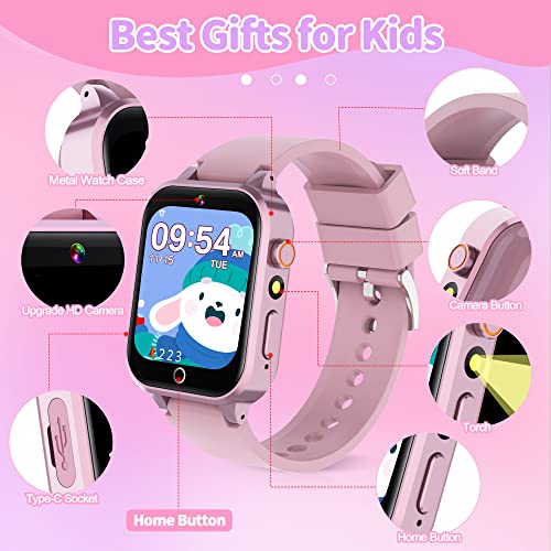 Reloj-Inteligente-Nino-Smartwatch-Ninos-con-26-Juegos-HD-Camara-Alarma-Reproductor-de-Musica-Podometro-Caloria-Pantalla-Tactil-Reloj-Nino-Juguetes-Regalos-para-Ninos-Ninas-4-12