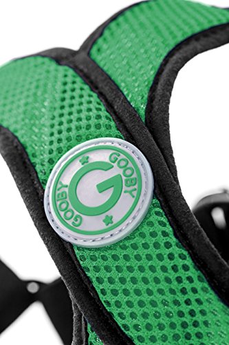 Gooby - X Harness, Small Dog Choke Free Step-in Harness with Synthetic Lambskin Soft Strap, Hunter Green, Small - Image 4