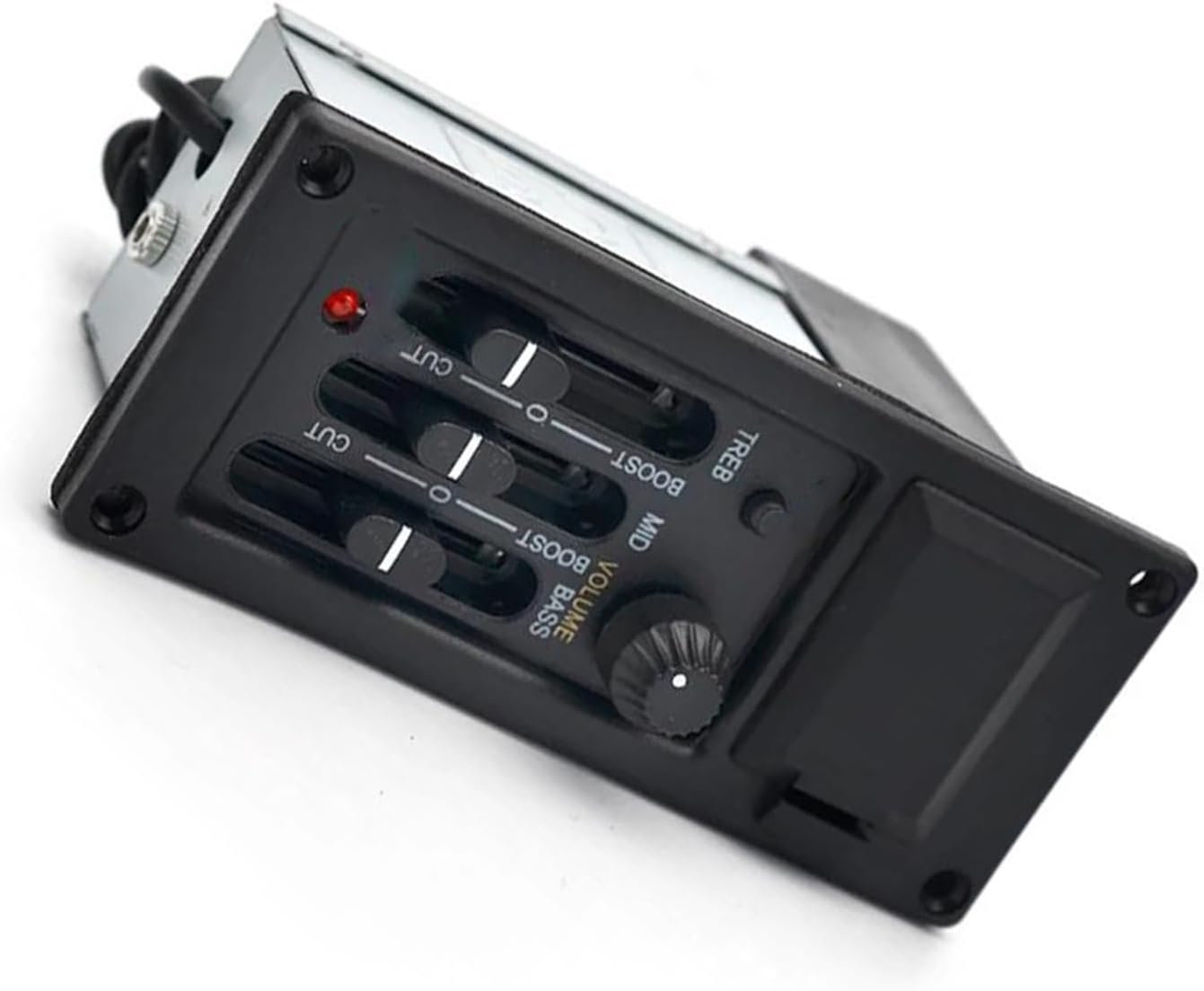 Acoustic Guitar Pickups 3band Right Hand Equalizer Acoustic Guitar Preamp Pickup With 6.5mm Output Bk Accessories