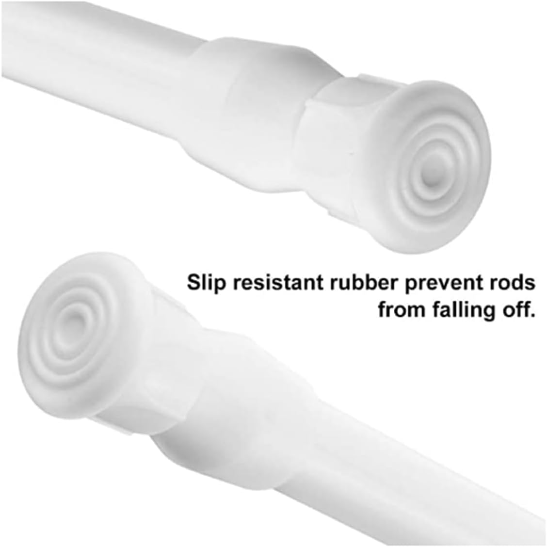 Tension Rods 28 to 48 Inches 8 Pack,Tension Curtain Rod,Spring Tension Rods,Adjustable Extension Spring Rods Closet Rod for Windows,Kitchen, Bathroom,Cupboard,Wardrobe (WHITE) : Home & Kitchen